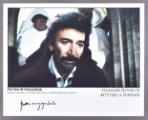 PETER WYNGARDE - HAMMER HORROR - SIGNED 8X10" PHOTO