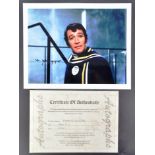 PETER WYNGARDE - THE PRISONER - AUTOGRAPHED 8X10" UACC