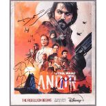 ANDOR (STAR WARS) - CAST SIGNED 8X10" PHOTO - AFTAL