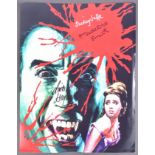 HAMMER HORROR - TRIPLE AUTOGRAPHED 8X10" COLOUR PHOTOGRAPH