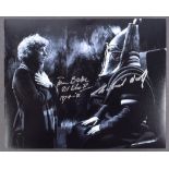 DOCTOR WHO - TOM BAKER & GABRIEL WOOLF SIGNED 8X10" PHOTO