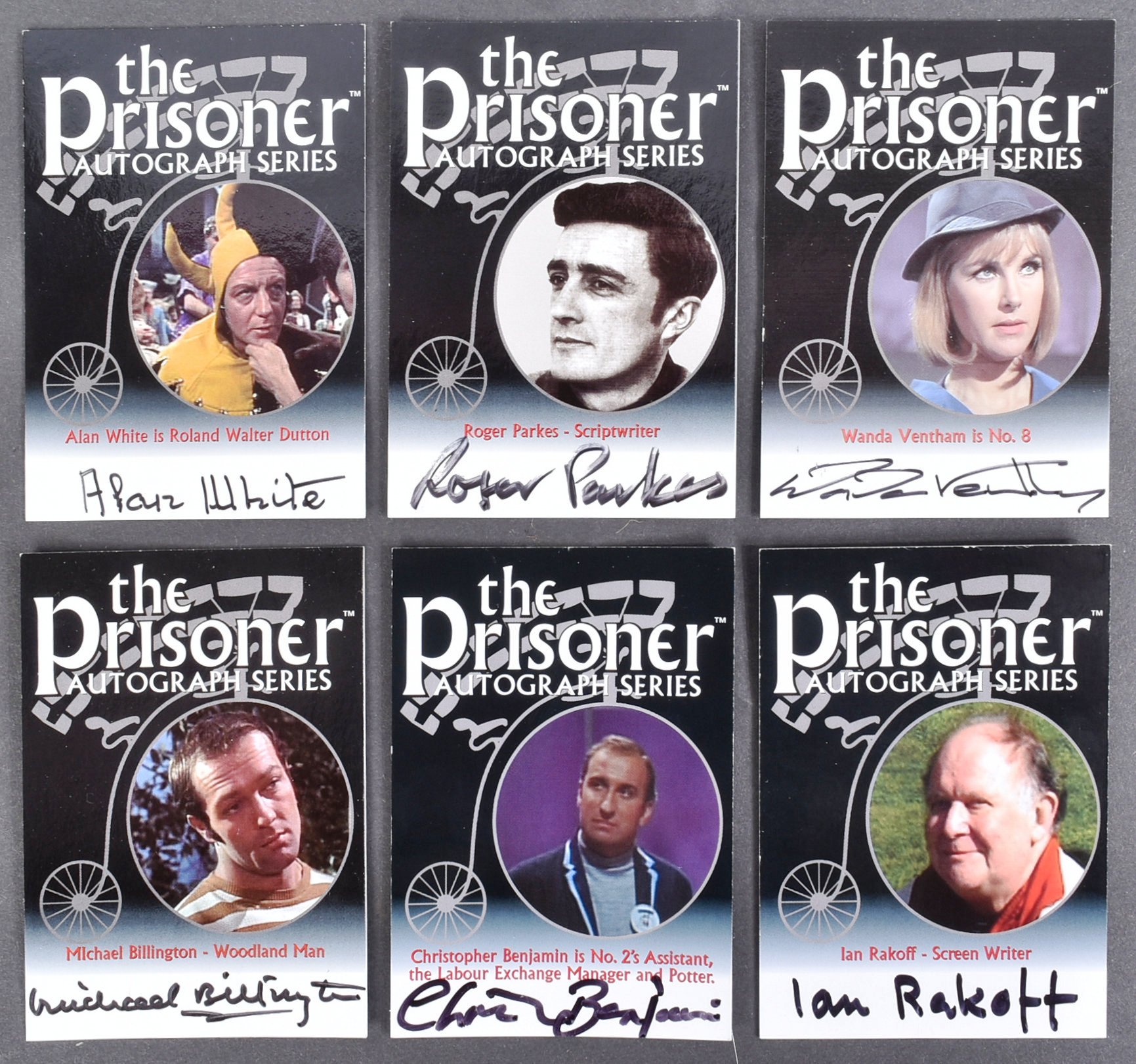 THE PRISONER - CARDS INC - AUTOGRAPH SERIES TRADING CARDS