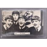 THE BEATLES - RINGO STARR - AUTOGRAPHED VINTAGE POSTCARD