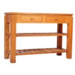 CONTEMPORARY OAK FURNITURE LAND STYLE WALL SIDE UNIT