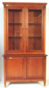 A VICTORIAN STYLE MAHOGANY DRESSER CABINET BOOKCASE