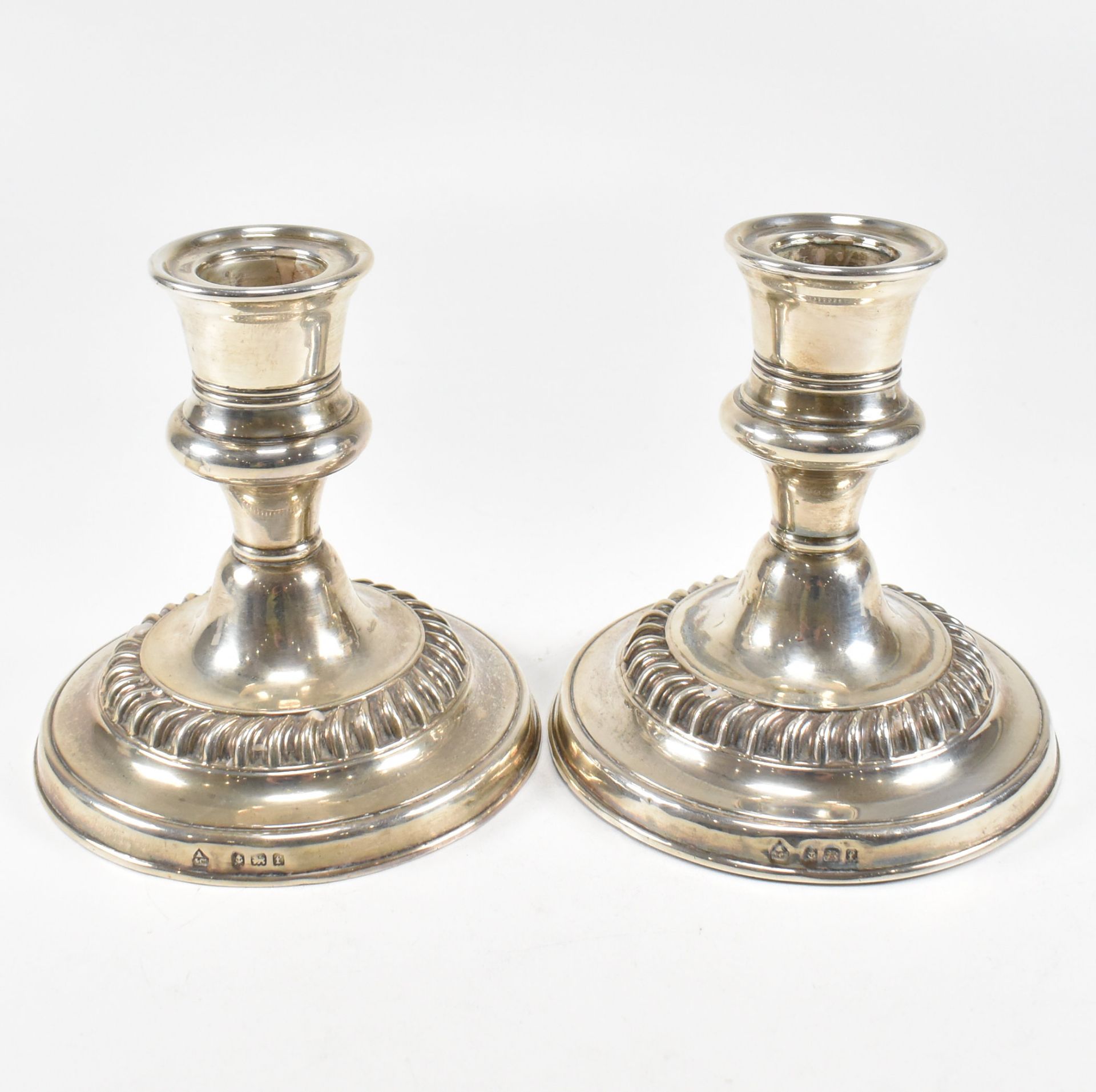 ASPREY & CO EDWARDIAN HALLMARKED SILVER CANDLESTICKS - Image 4 of 5