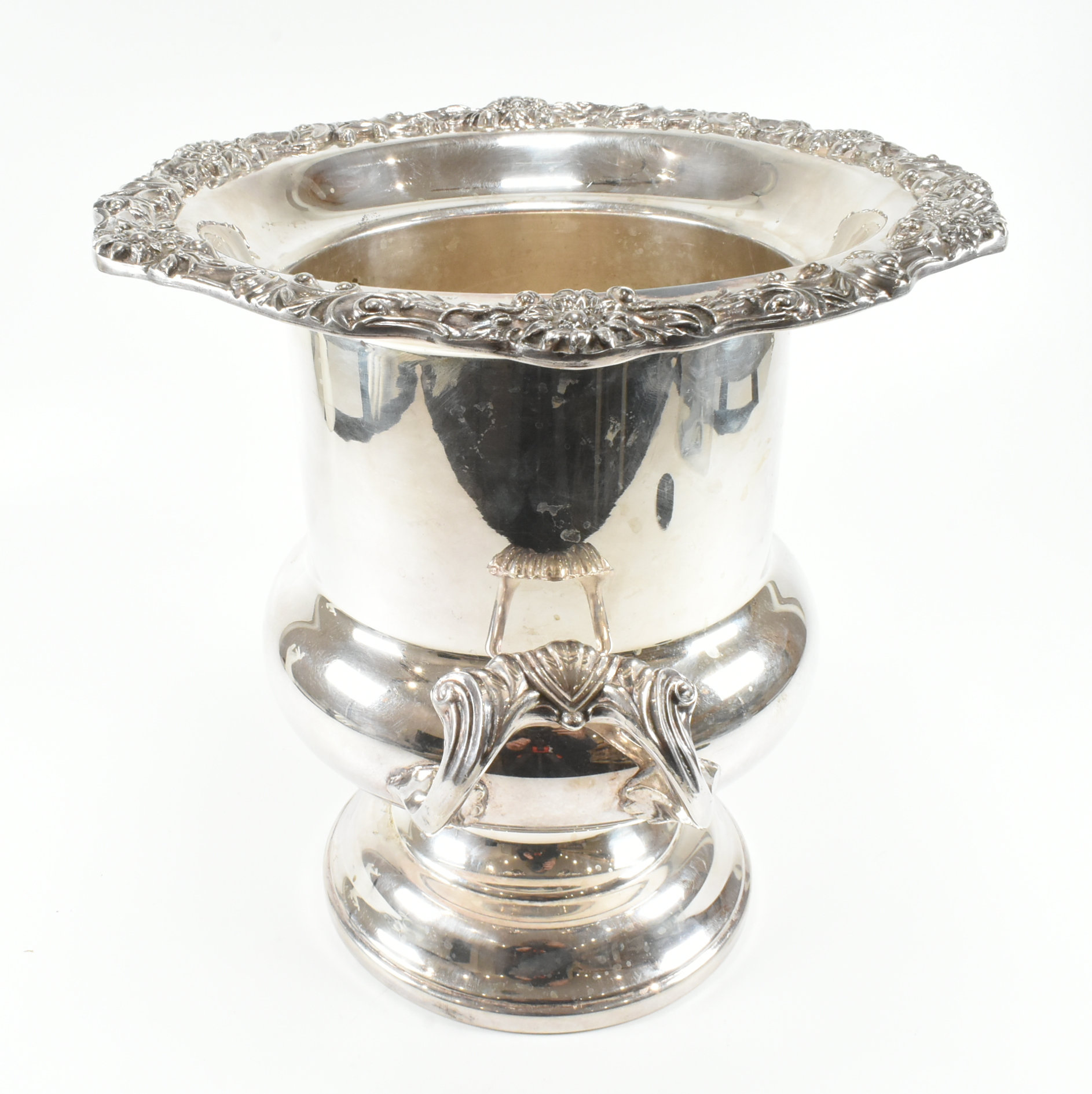 SILVER PLATED VINTAGE AMERICAN CHAMPAGNE ICE BUCKET - Image 10 of 13