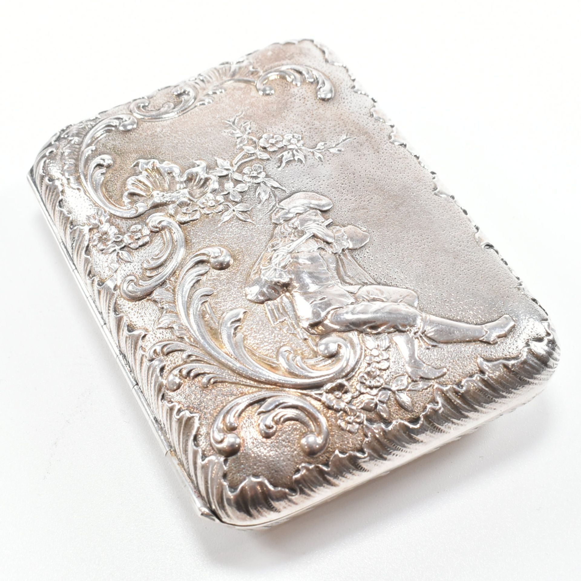 COLLECTION OF 20TH CENTURY SILVER PLATE WHITE METAL & ALPACCA CIGARETTE CASES - Image 10 of 15