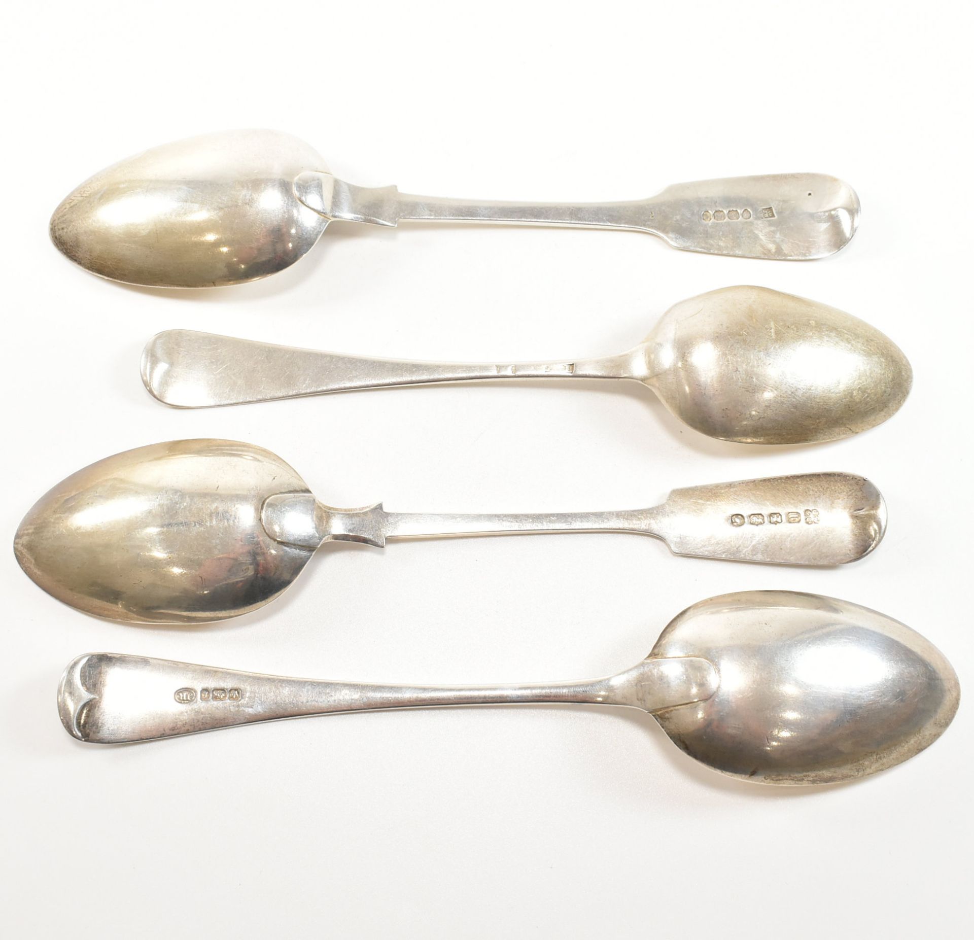 COLLECTION OF FOUR HALLMARKED SILVER SERVING SPOONS - Image 2 of 7