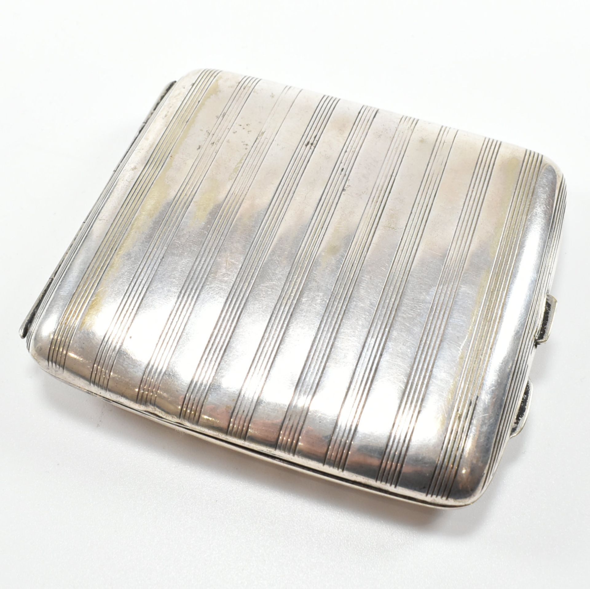 COLLECTION OF 20TH CENTURY SILVER PLATE WHITE METAL & ALPACCA CIGARETTE CASES - Image 13 of 15