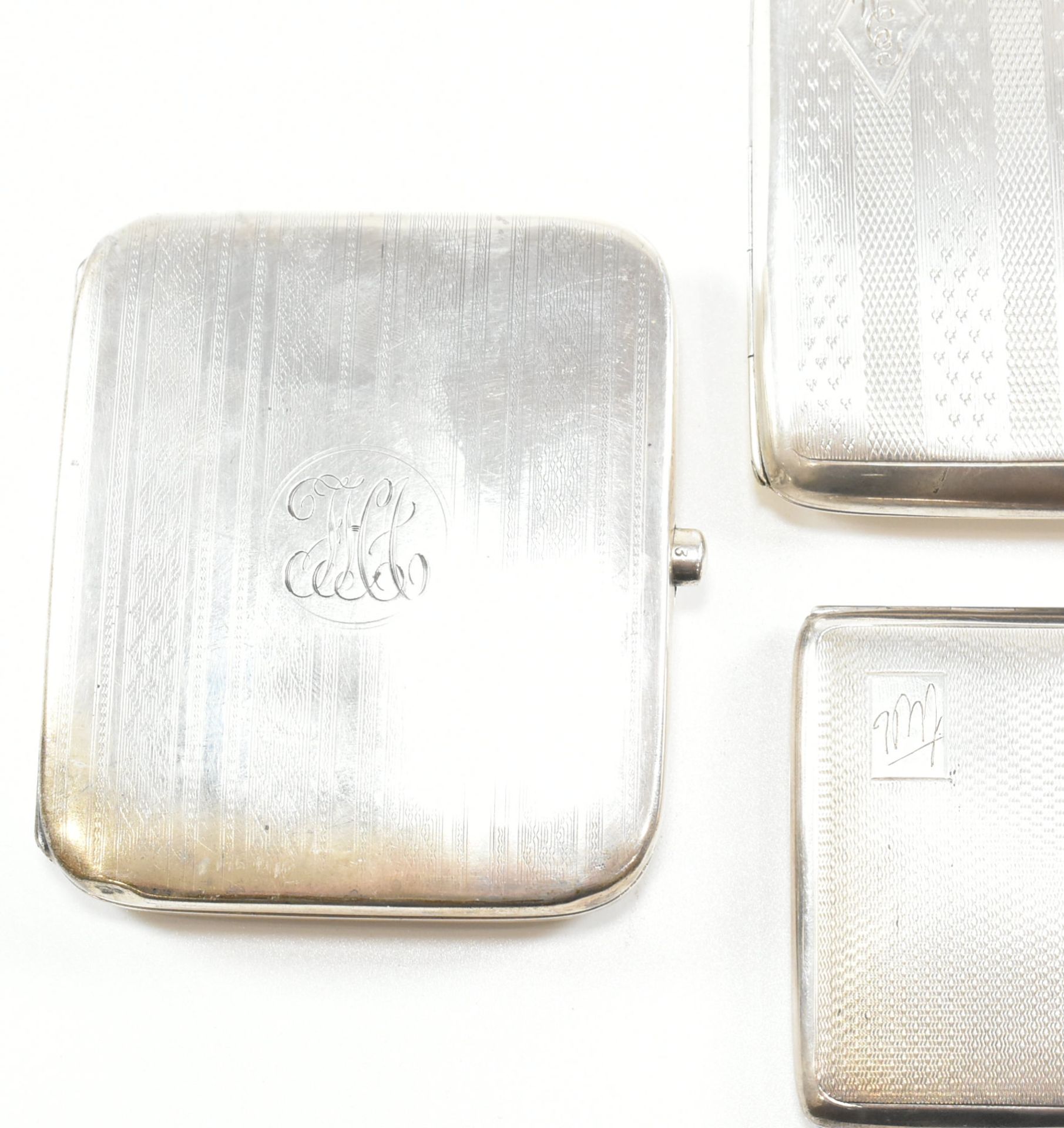 COLLECTION OF EARLY 20TH CENTURY ART DECO HALLMARKED SILVER CIGARETTE & VESTA CASE - Image 2 of 14
