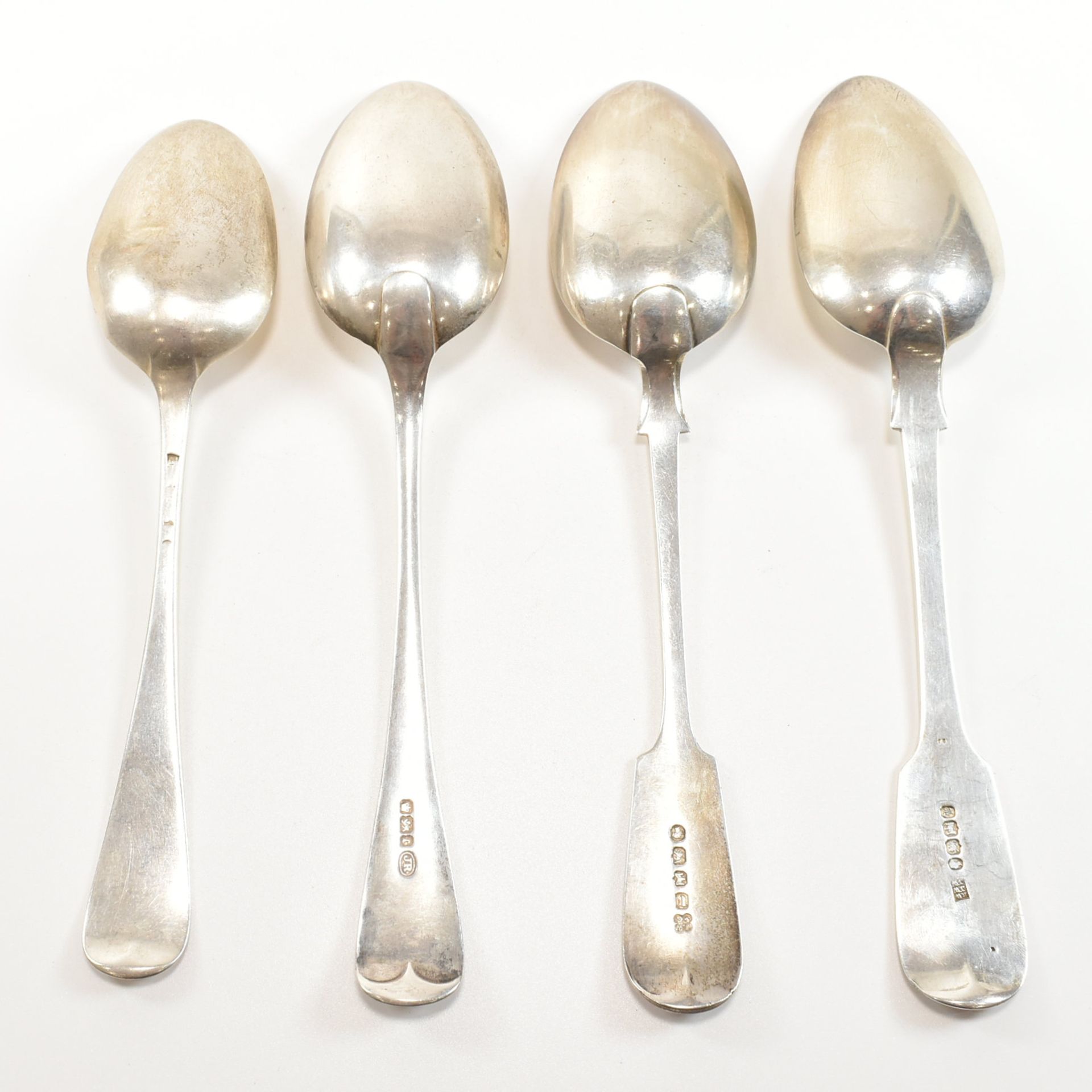 COLLECTION OF FOUR HALLMARKED SILVER SERVING SPOONS - Image 4 of 7