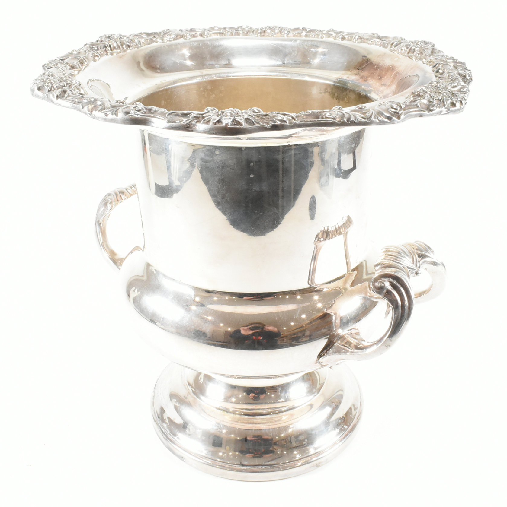 SILVER PLATED VINTAGE AMERICAN CHAMPAGNE ICE BUCKET - Image 8 of 13