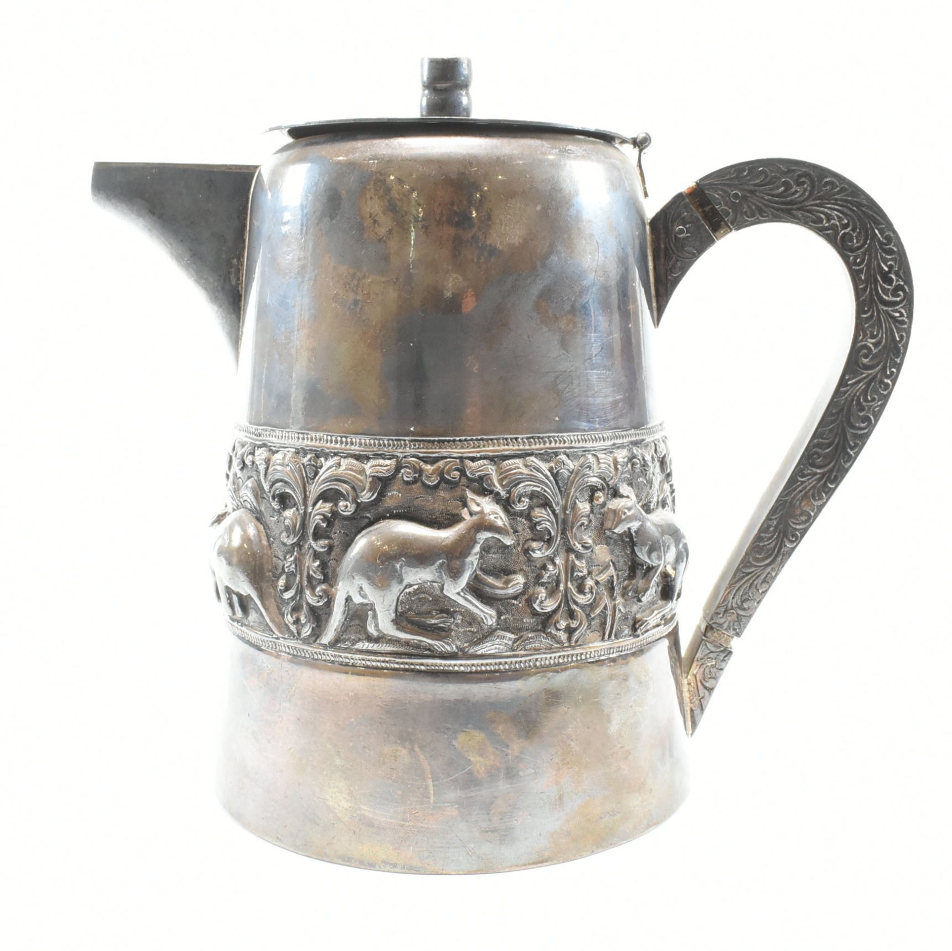 9999 SILVER 3 PIECE BURMESE TEA SERVICE - Image 7 of 12