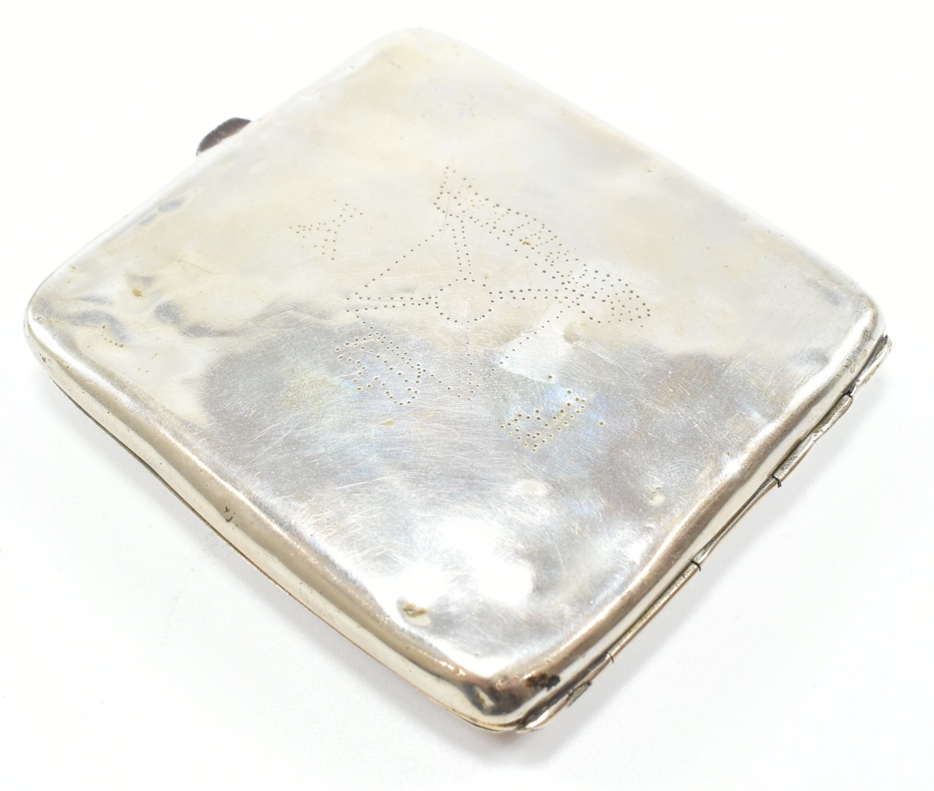 COLLECTION OF 20TH CENTURY SILVER PLATE WHITE METAL & ALPACCA CIGARETTE CASES - Image 9 of 15