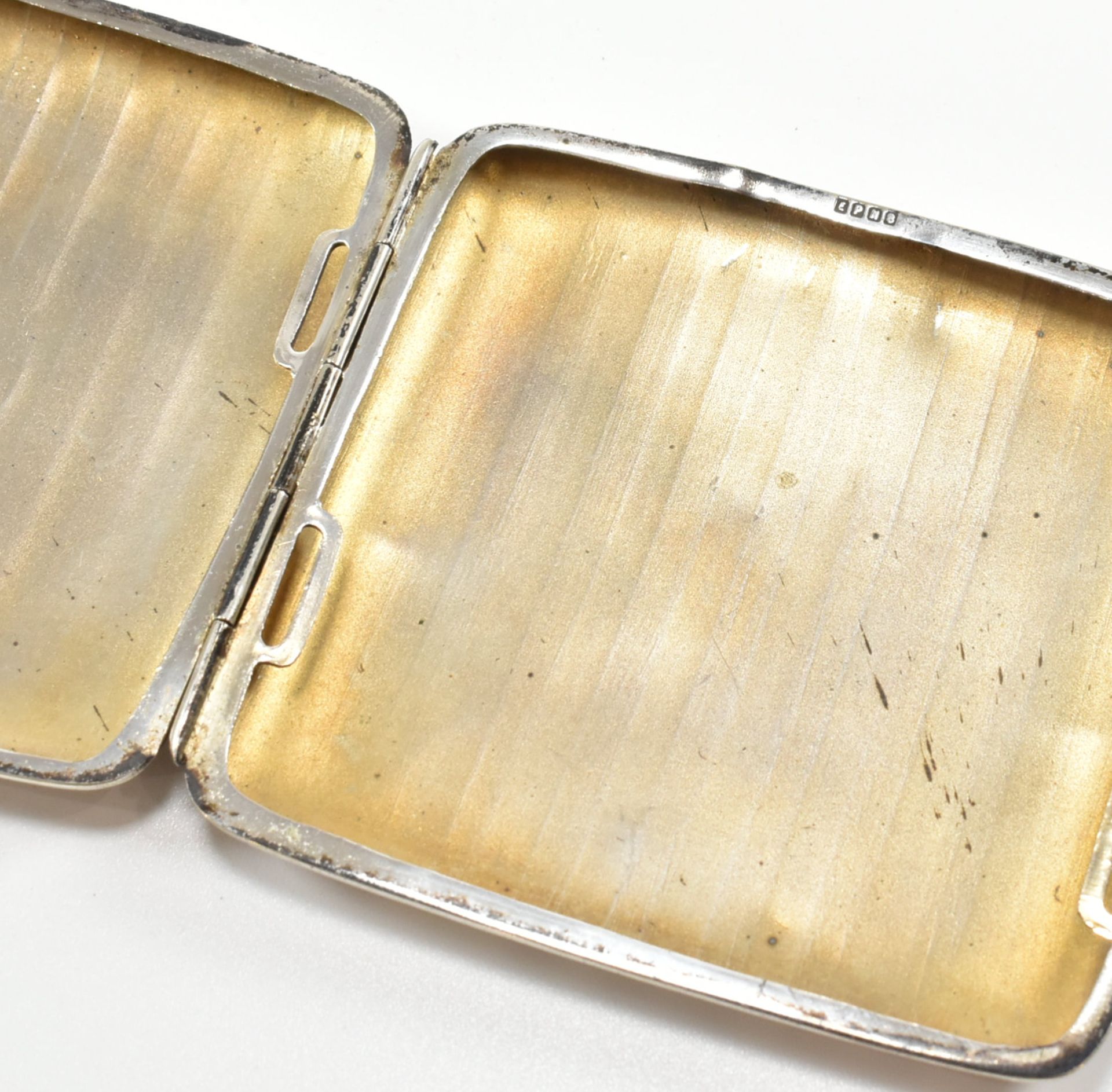 COLLECTION OF 20TH CENTURY SILVER PLATE WHITE METAL & ALPACCA CIGARETTE CASES - Image 5 of 15