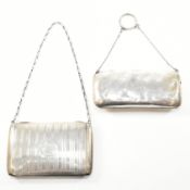 TWO GEORGE V HALLMARKED SILVER COIN PURSES