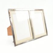 VICTORIAN HALLMARKED SILVER TWIN PICTURE FRAME