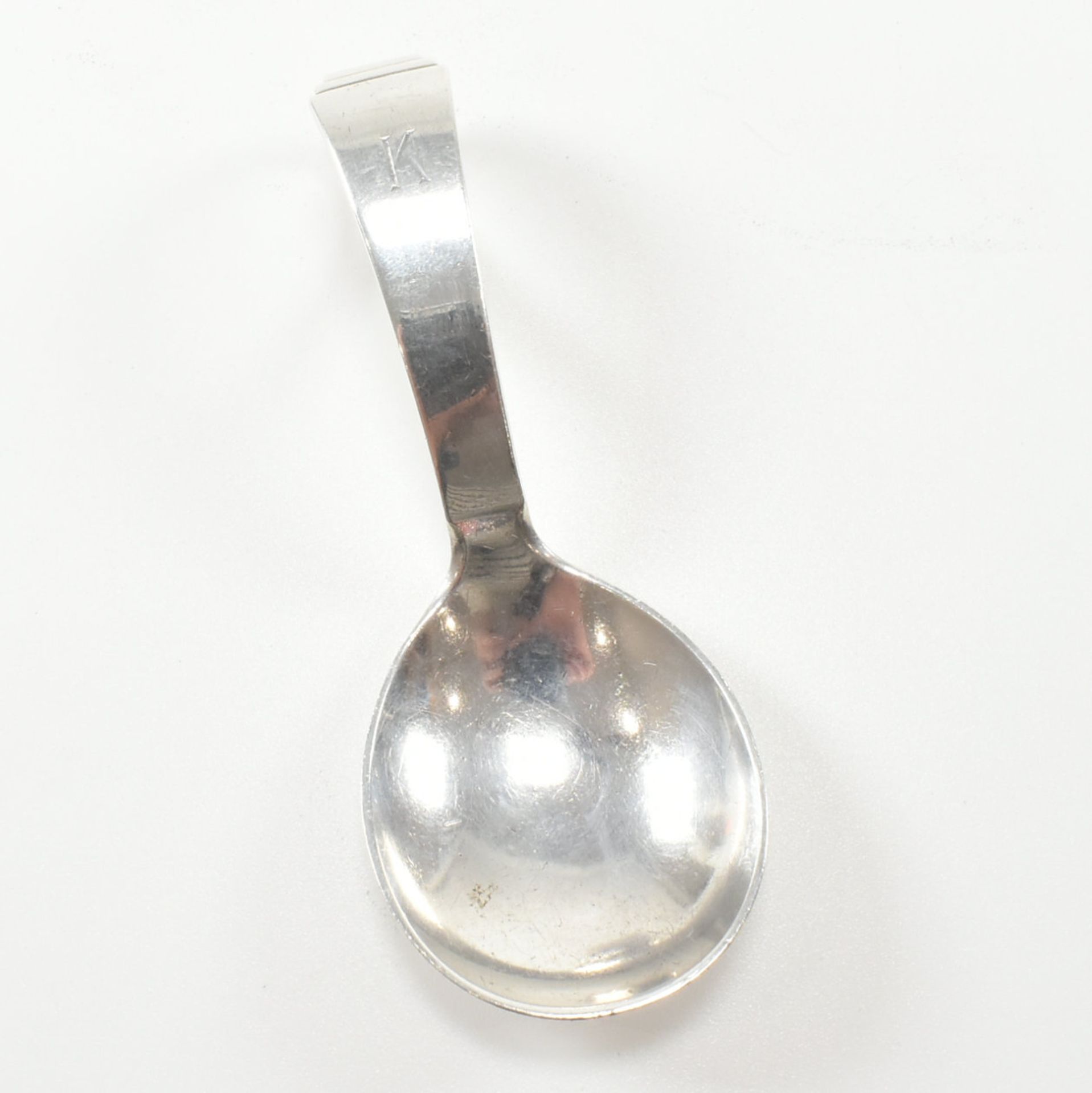 VINTAGE GEORG JENSEN STERLING SILVER BABY FEEDING SPOON - Image 8 of 12