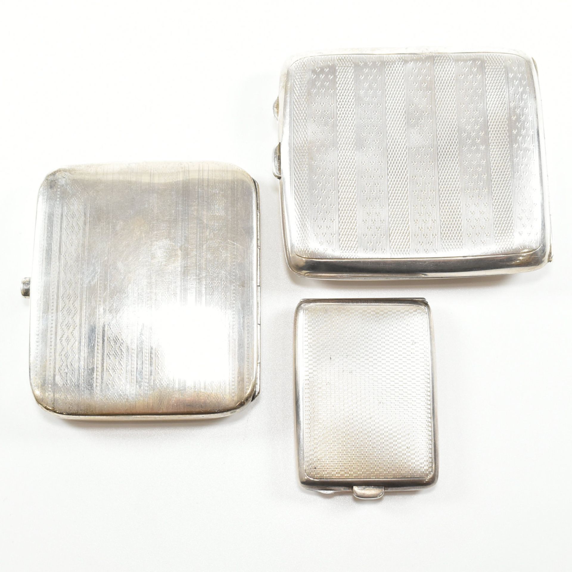 COLLECTION OF EARLY 20TH CENTURY ART DECO HALLMARKED SILVER CIGARETTE & VESTA CASE - Image 3 of 14