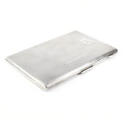 1930S ART DECO HALLMARKED SILVER CIGARETTE CASE