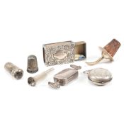 COLLECTION OF HALLMARKED SILVER & STAMPED 925 TOBACCIANA