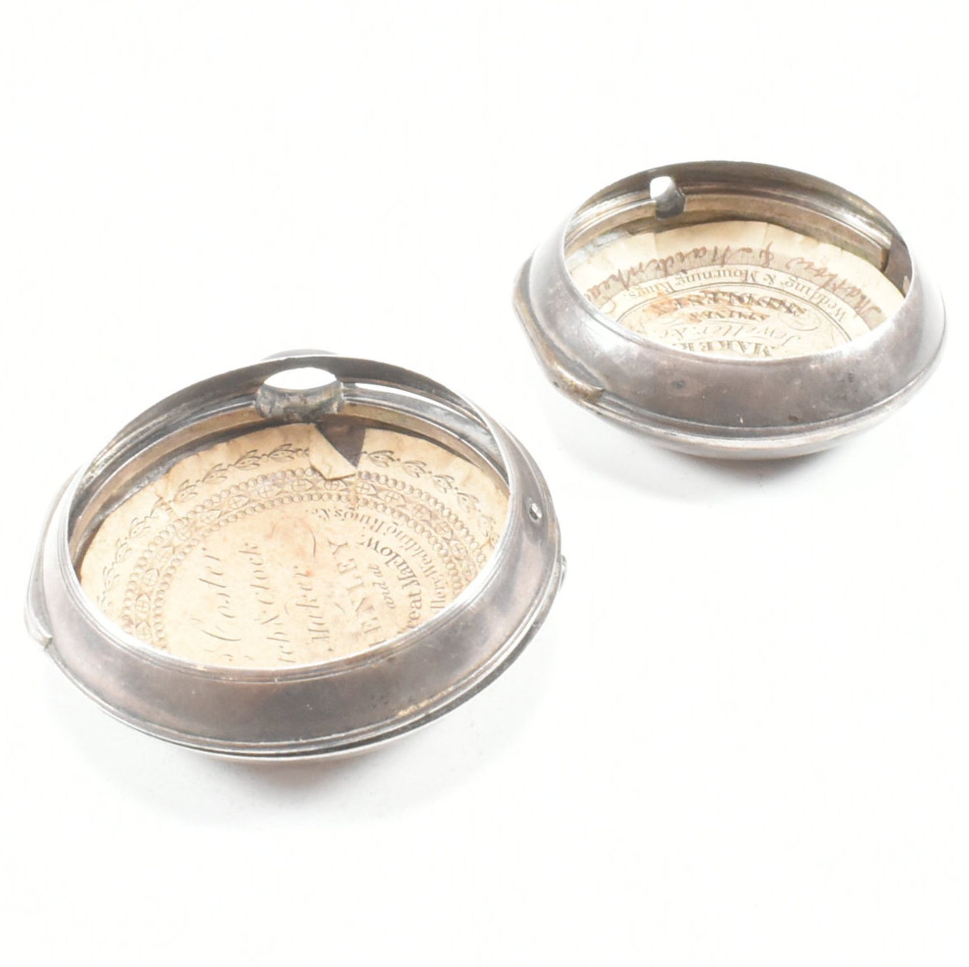 TWO GEORGE III HALLMARKED SILVER POCKET WATCH CASES - Image 14 of 14