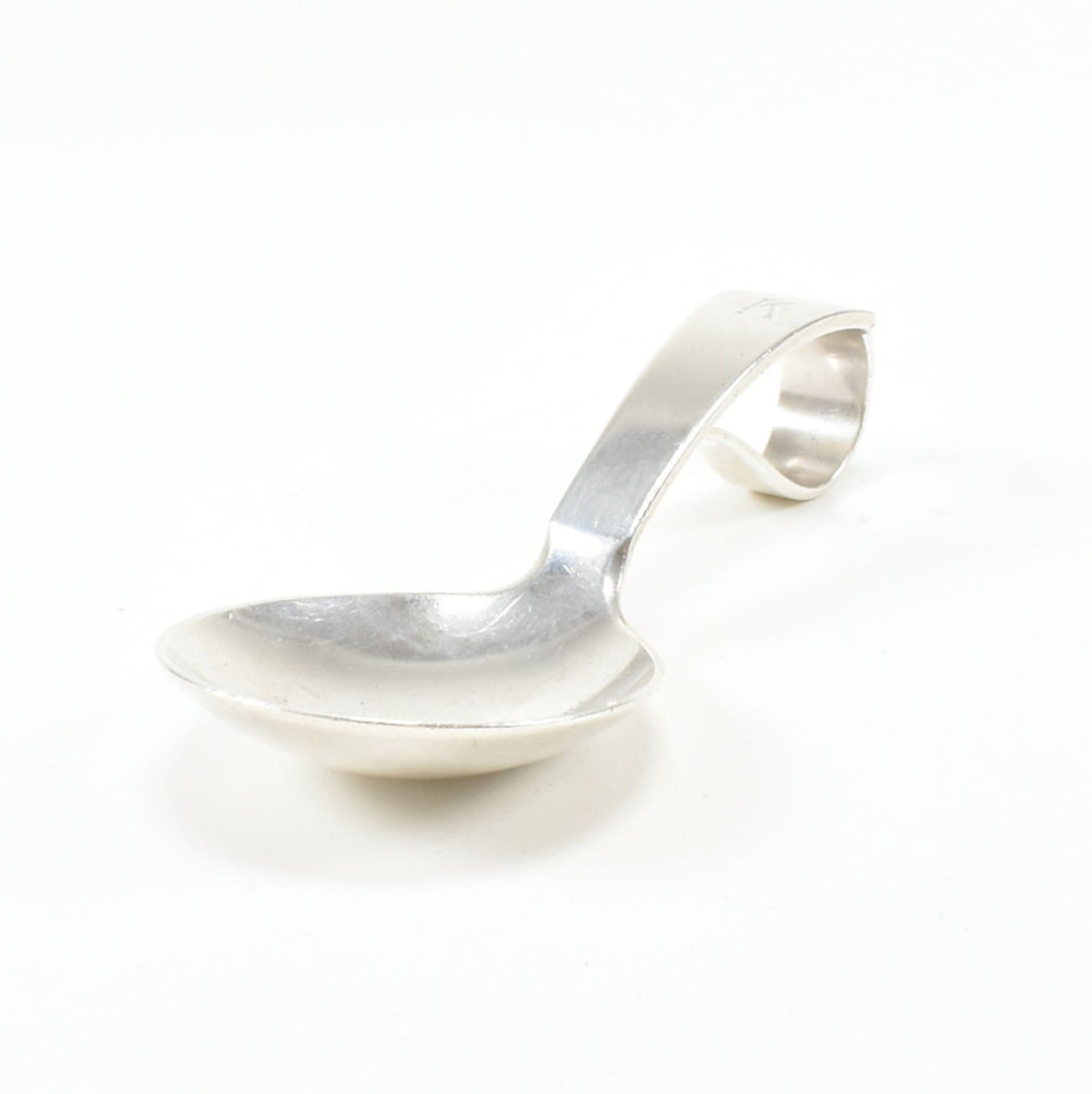 VINTAGE GEORG JENSEN STERLING SILVER BABY FEEDING SPOON - Image 3 of 12