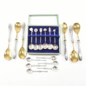 COLLECTION OF 950 STERLING & 800 SILVER SPOONS