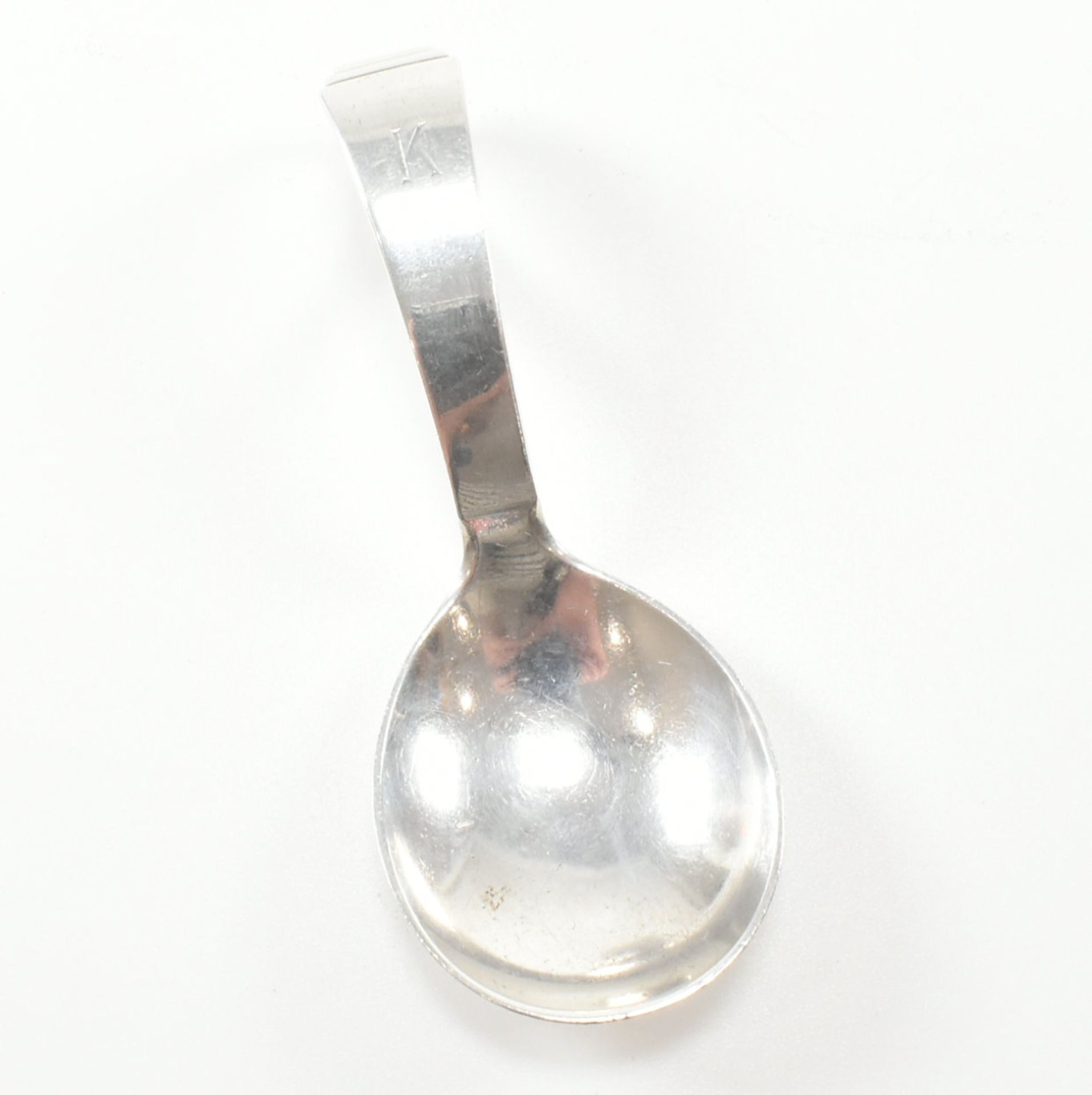 VINTAGE GEORG JENSEN STERLING SILVER BABY FEEDING SPOON - Image 9 of 12