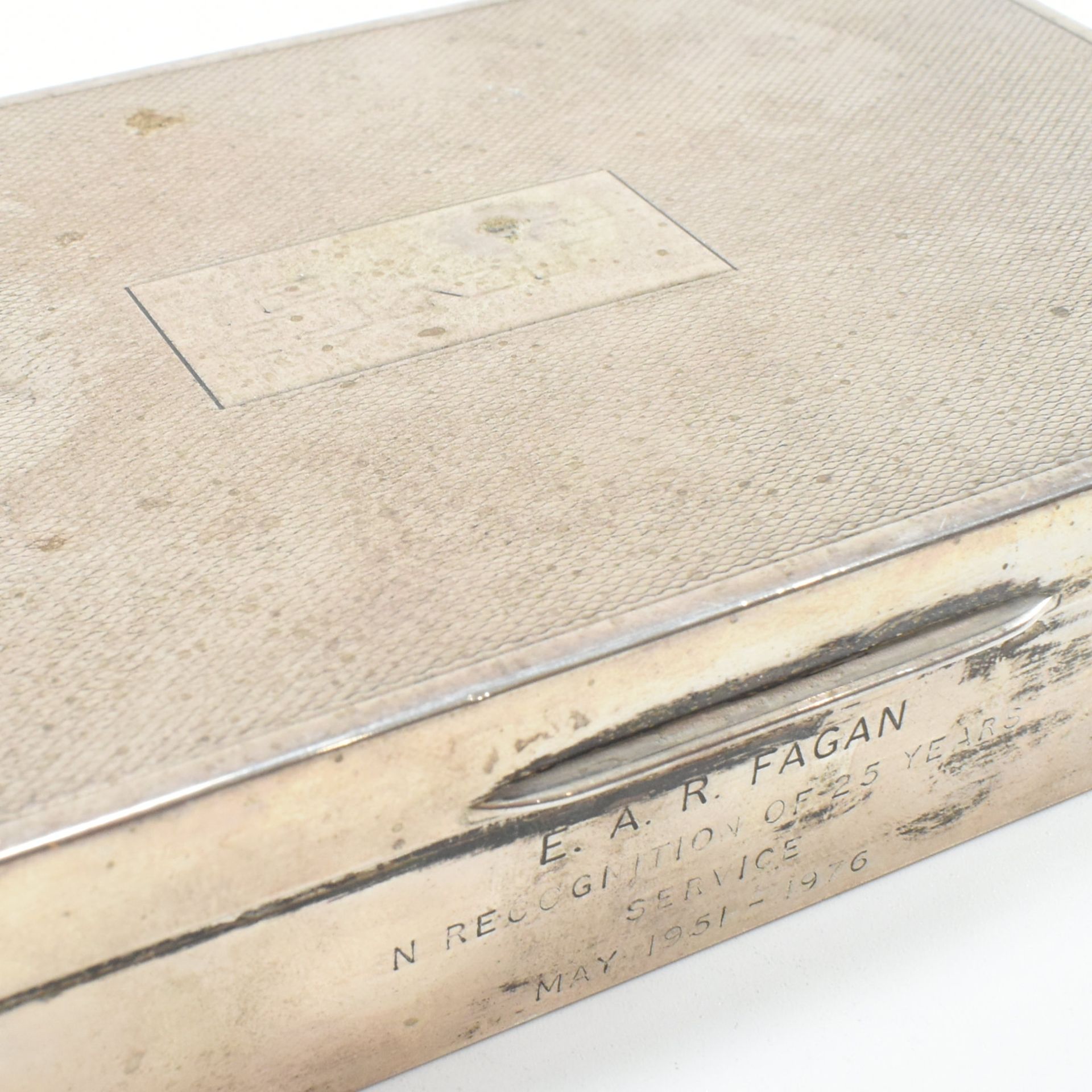 VINTAGE 1970s HALLMARKED SILVER CIGARETTE OR CIGAR BOX - Bild 14 aus 14