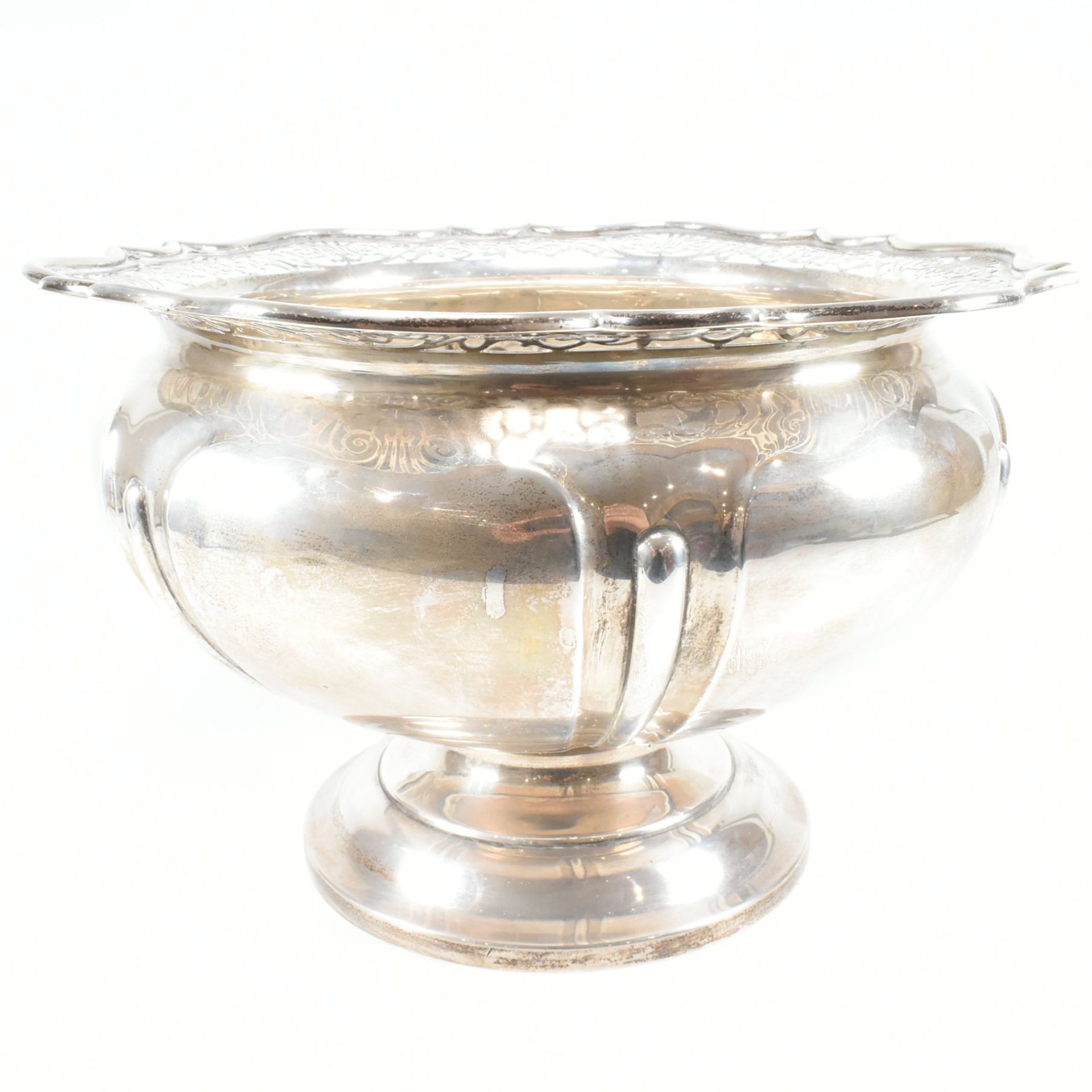 GEORGE V HALLMARKED SILVER PUNCH BOWL - Image 3 of 18