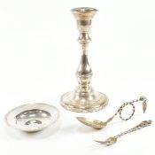 COLLECTION OF HALLMARKED SILVER & 830 SILVER TABLEWARE
