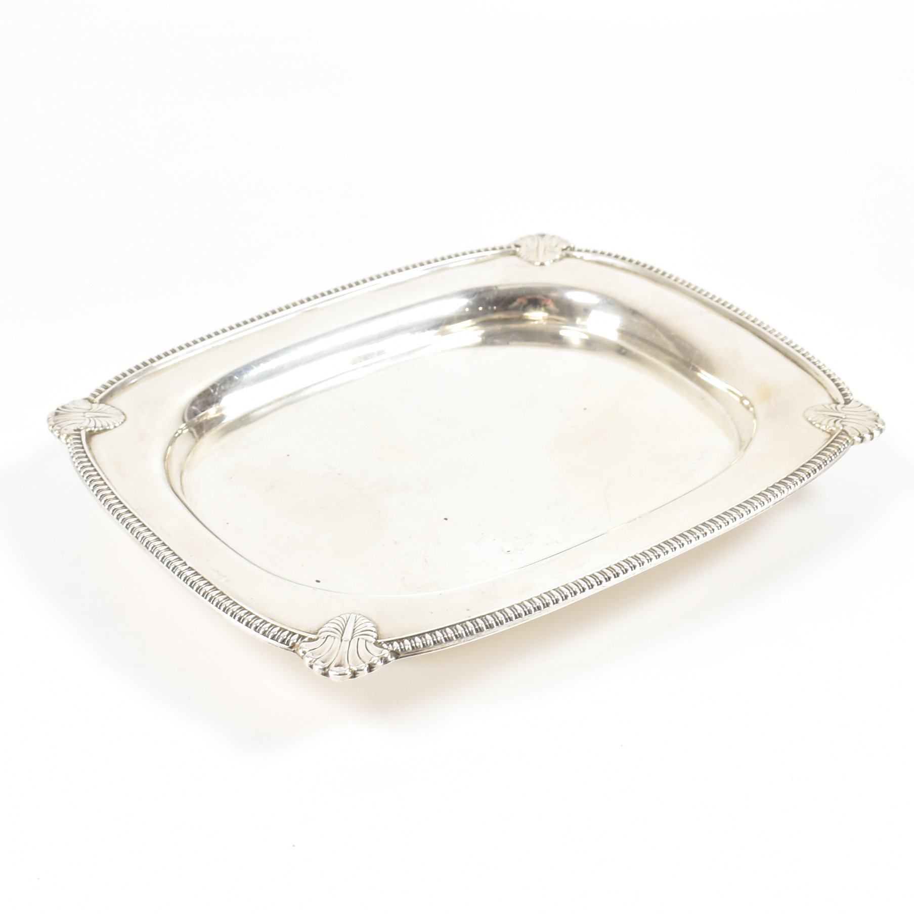 ANTIQUE SILVER HALLMARKED CARD TRAY - Image 2 of 5