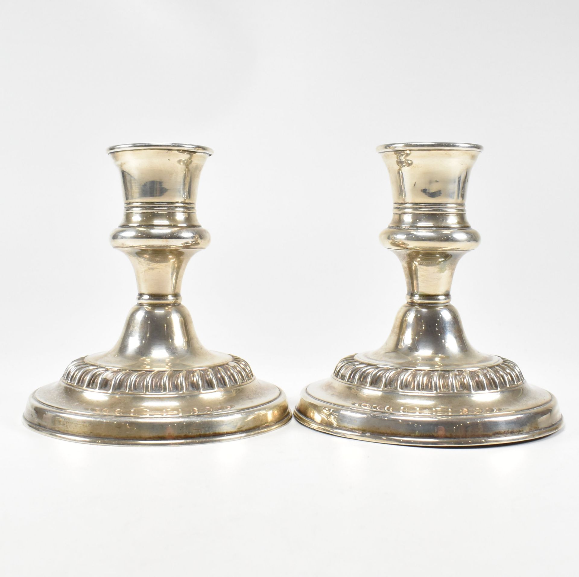 ASPREY & CO EDWARDIAN HALLMARKED SILVER CANDLESTICKS - Image 2 of 5