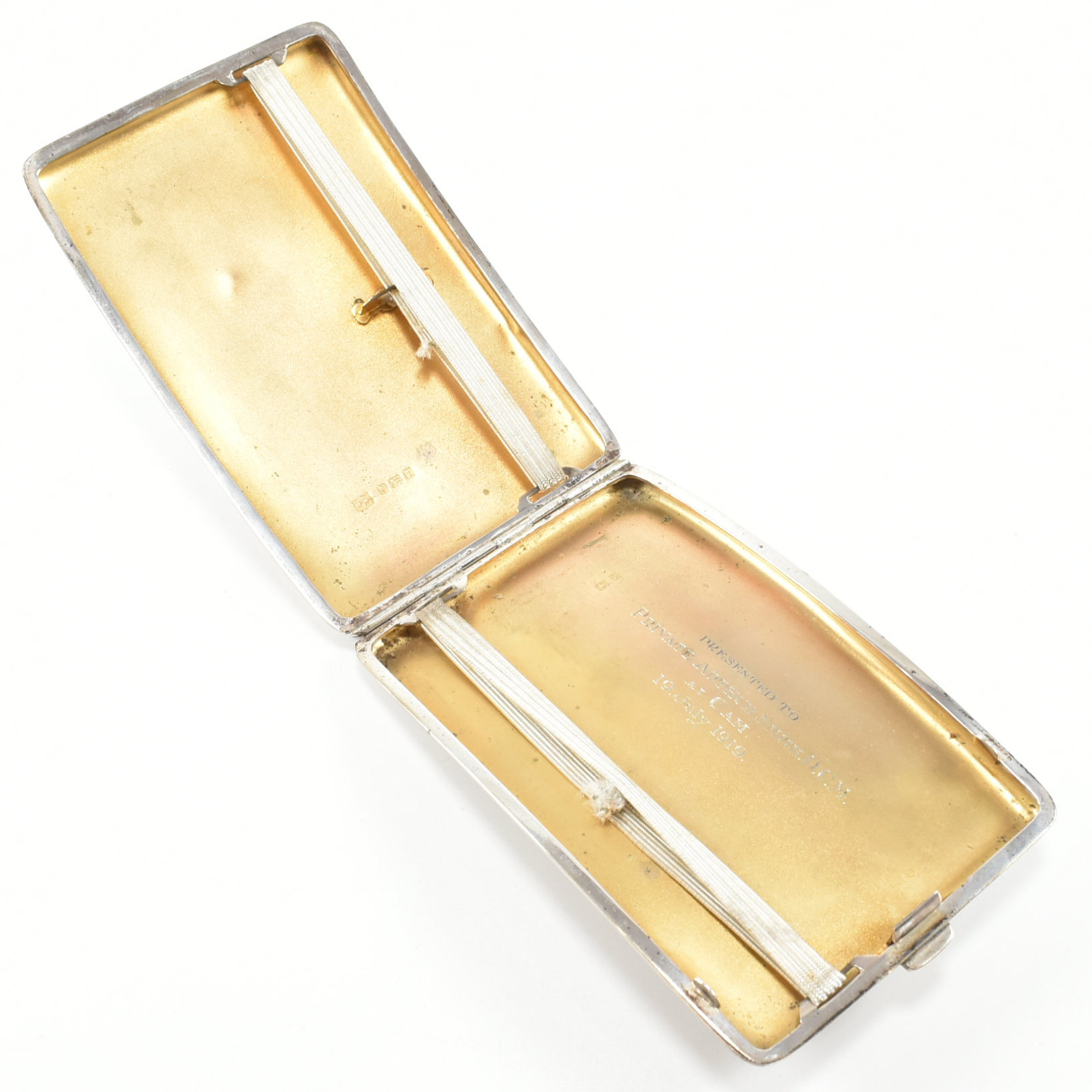 EARLY 20TH CENTURY HALLMARKED SILVER MAPPIN & WEBB CIGARETTE CASE - Image 4 of 8