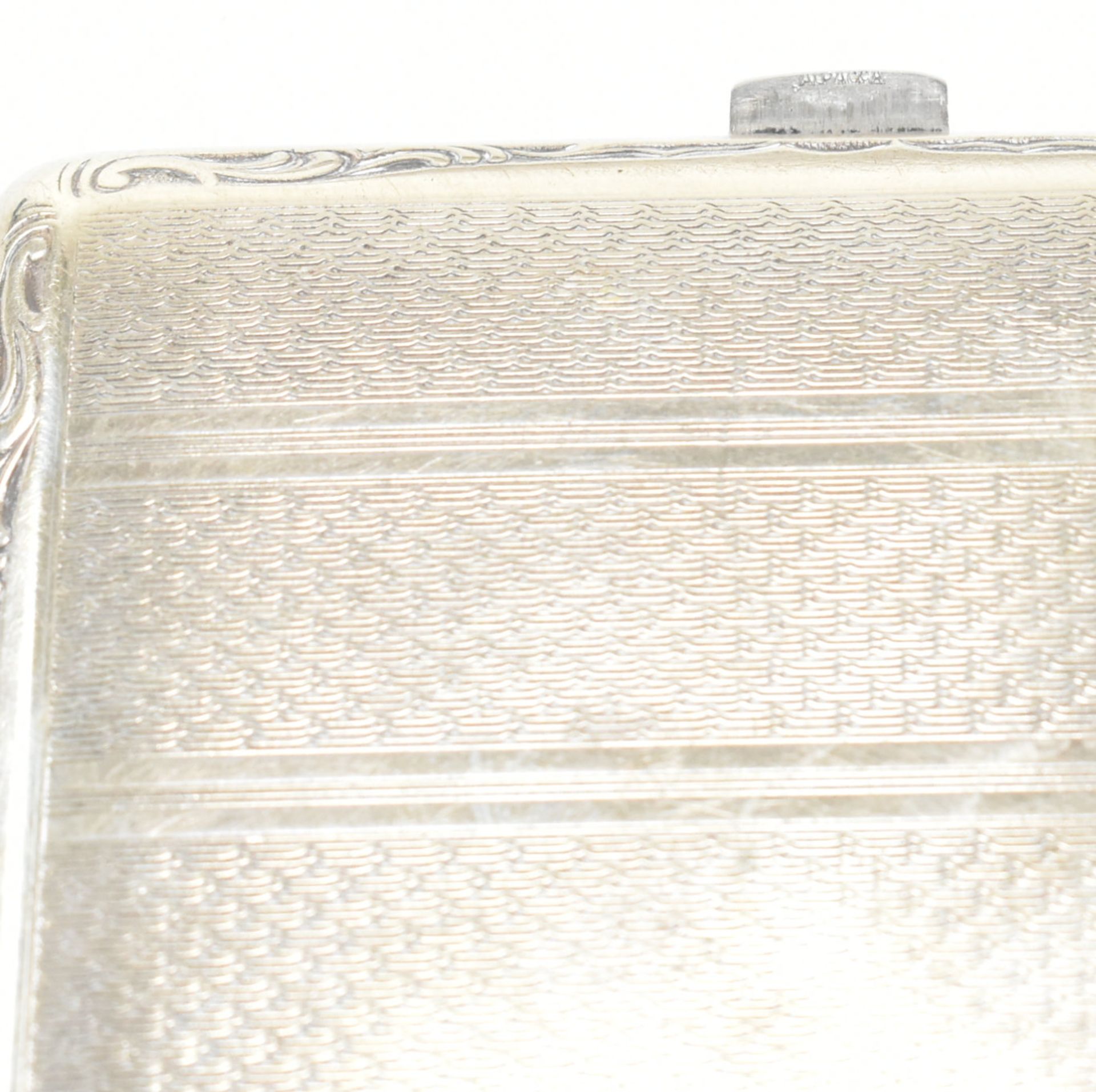 COLLECTION OF 20TH CENTURY SILVER PLATE WHITE METAL & ALPACCA CIGARETTE CASES - Image 6 of 15