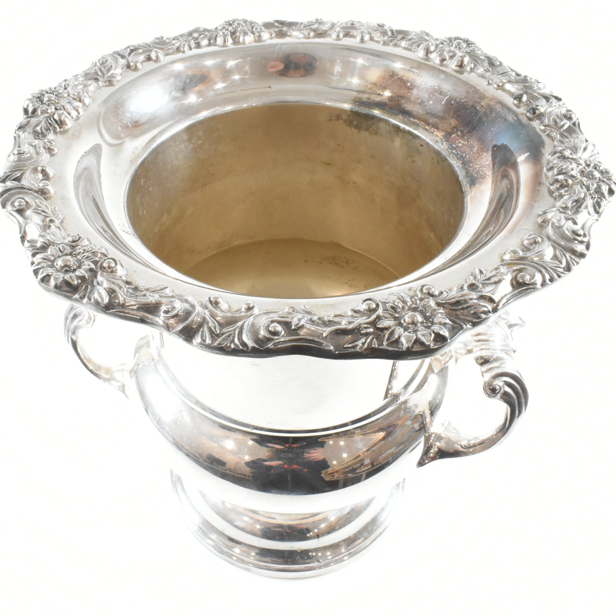 SILVER PLATED VINTAGE AMERICAN CHAMPAGNE ICE BUCKET - Image 13 of 13