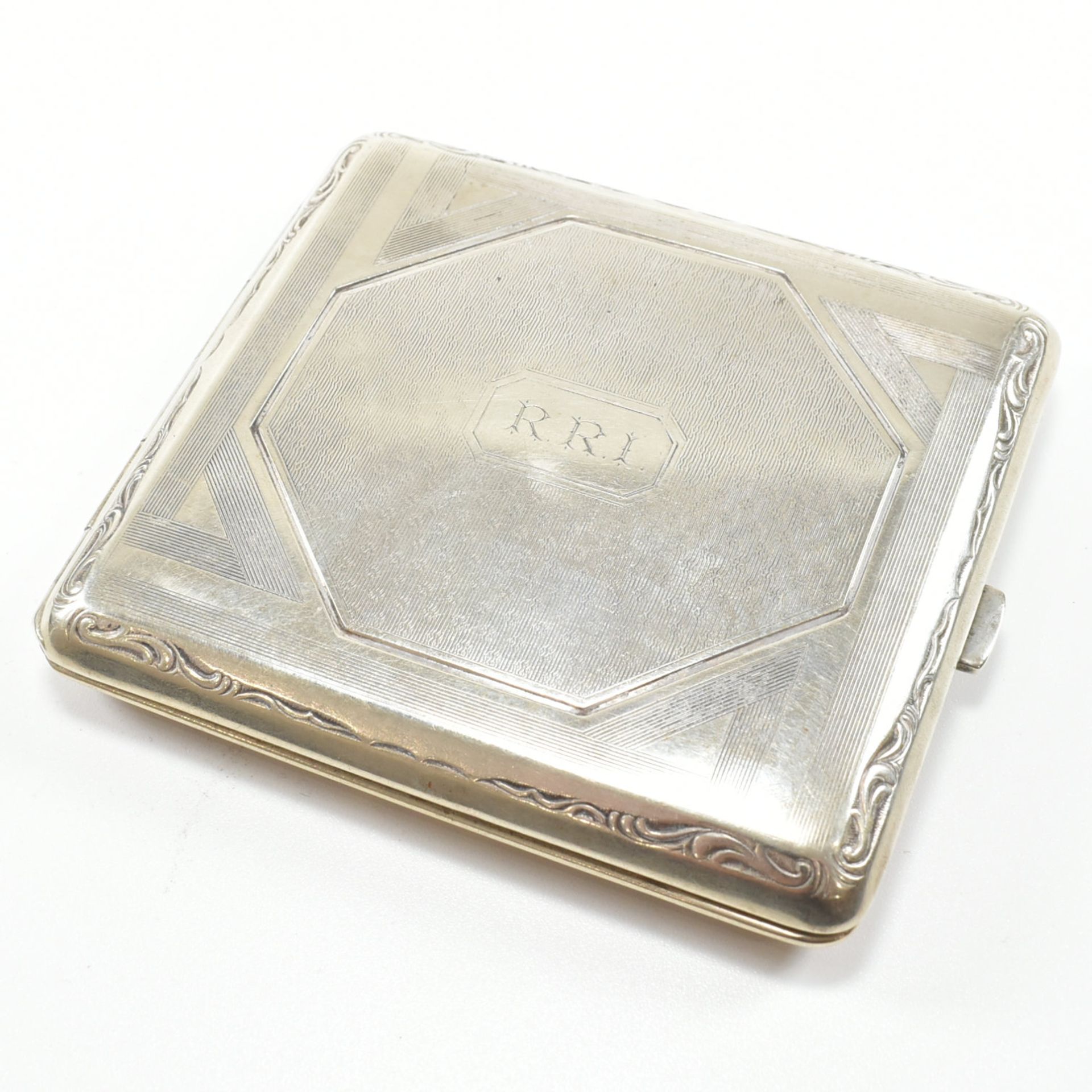 COLLECTION OF 20TH CENTURY SILVER PLATE WHITE METAL & ALPACCA CIGARETTE CASES - Image 14 of 15