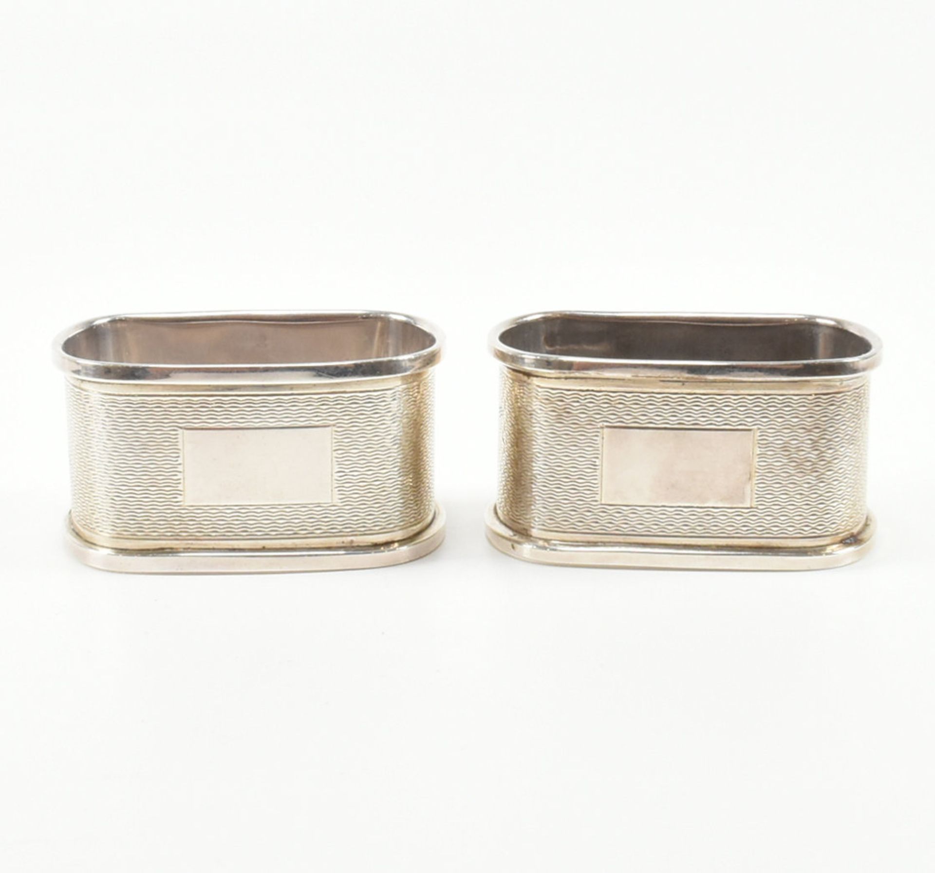 FIVE HALLMARKED SILVER NAPKIN RINGS - Image 6 of 13