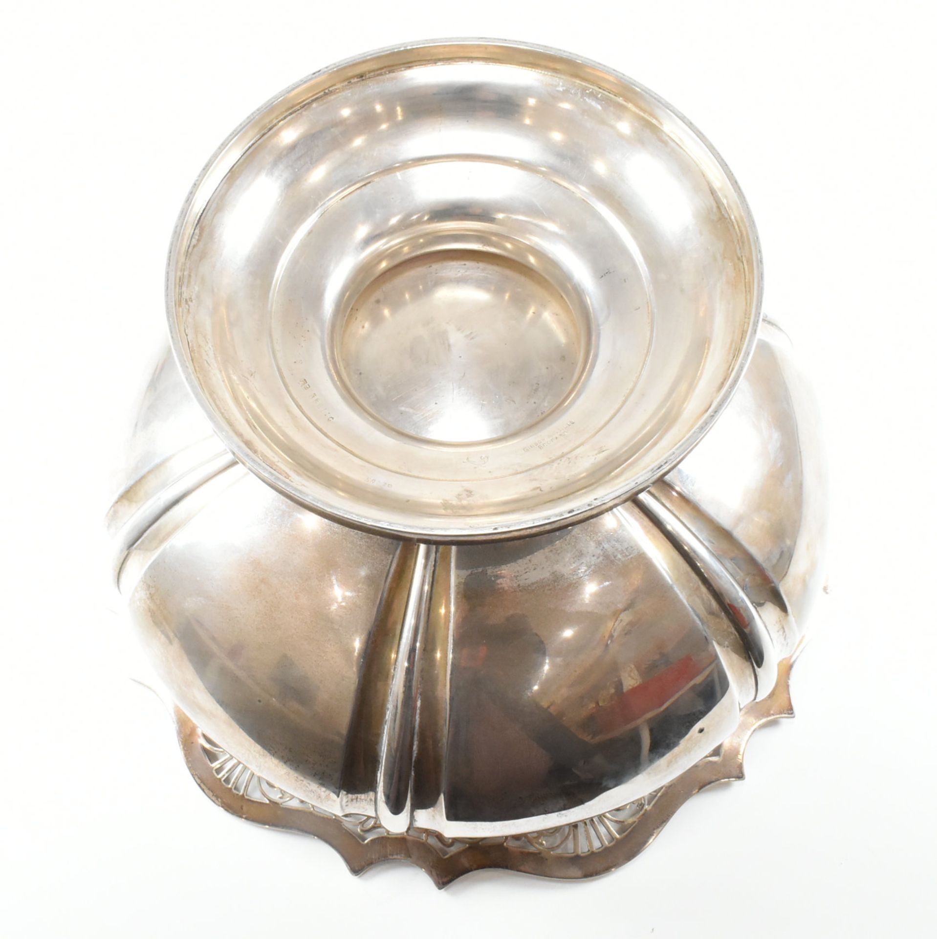 GEORGE V HALLMARKED SILVER PUNCH BOWL - Image 13 of 18