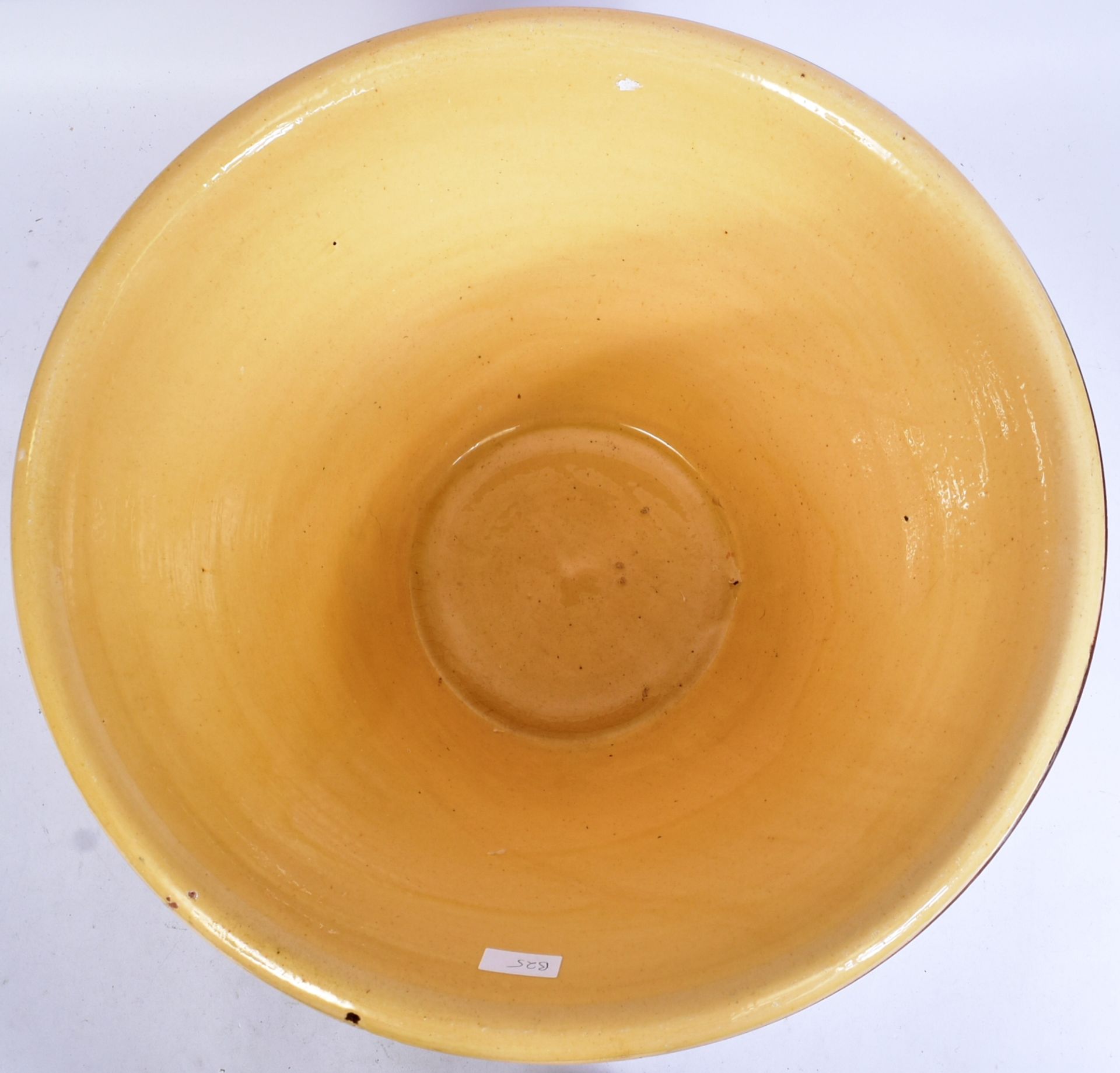 EARLY 20TH CENTURY LARGE EARTHENWARE DAIRY BOWL - Bild 2 aus 5
