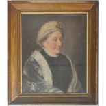 VICTORIAN FRAMED PASTEL PORTRAIT OF BETTY WYNELL - MAYOW