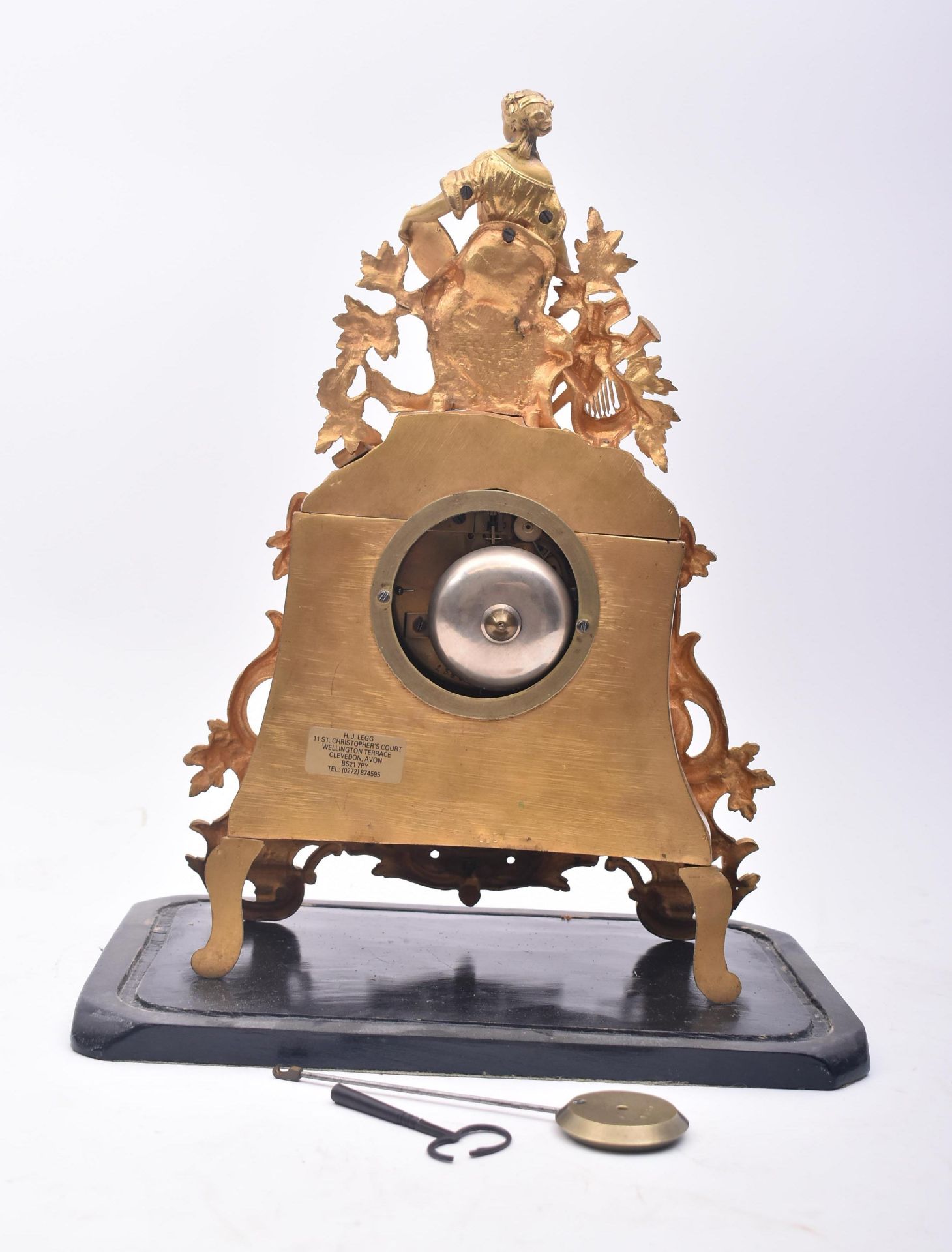 19TH CENTURY FRENCH VINCENTI & CIE DOME MANTEL CLOCK - Image 5 of 8