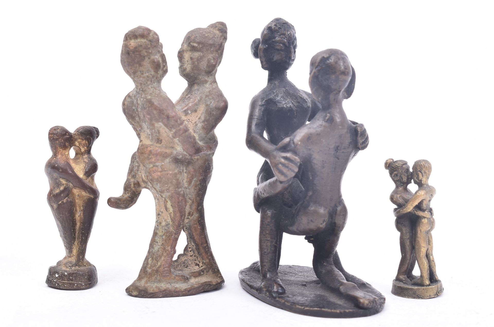 19TH CENTURY TRIBAL STYLE EROTIC BRONZE FIGURINES - Image 4 of 6