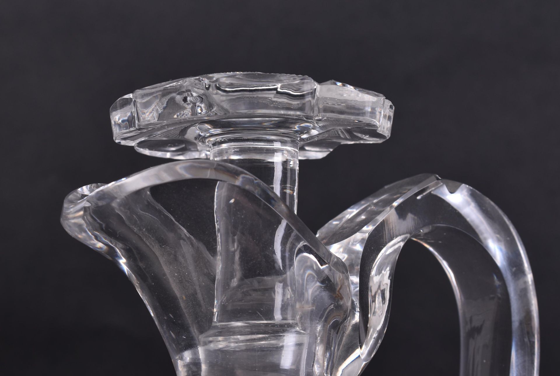 EARLY 19TH CENTURY CLARET JUG WITH 6 CUT GLASS DRAM GLASSES - Image 3 of 6