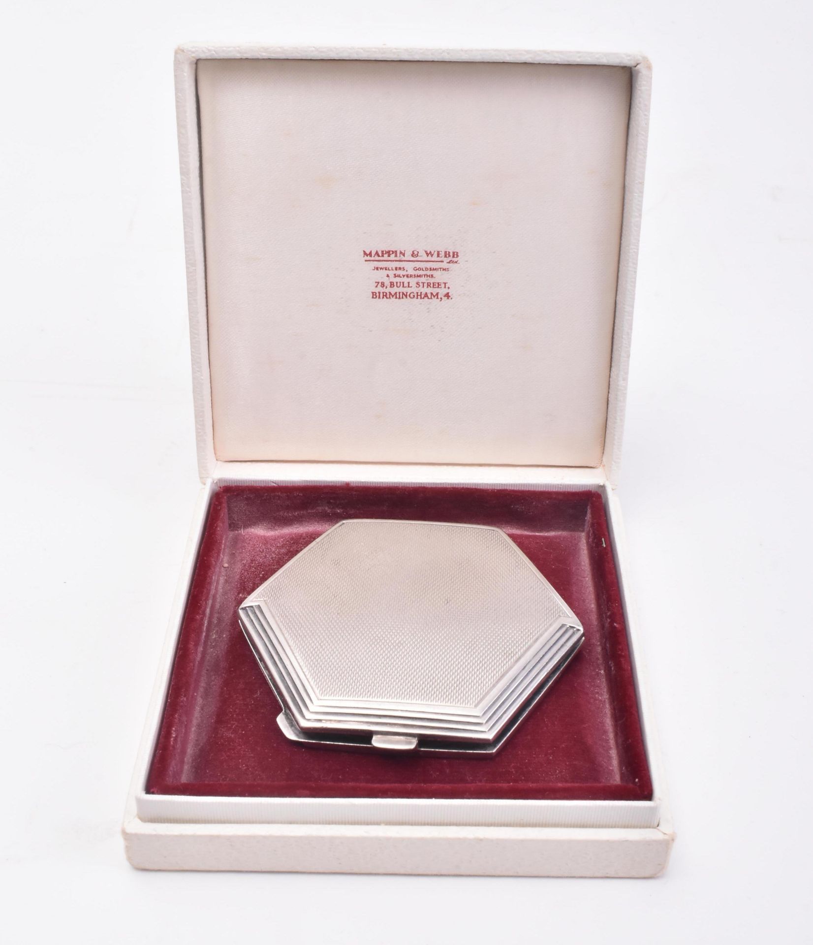 ART DECO HALLMARKED SILVER COMPACT MIRROR - Image 6 of 8