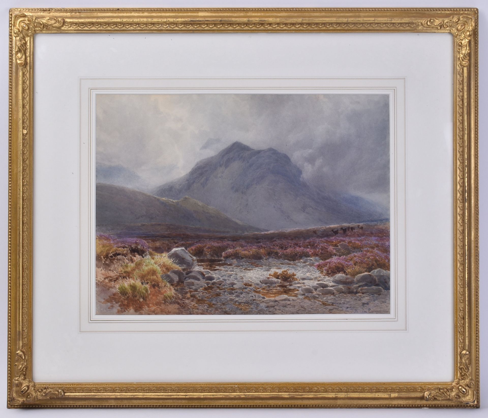 JAMES JACKSON CURNOCK - 1881 WATERCOLOUR ON PAPER PAINTING - Image 2 of 5