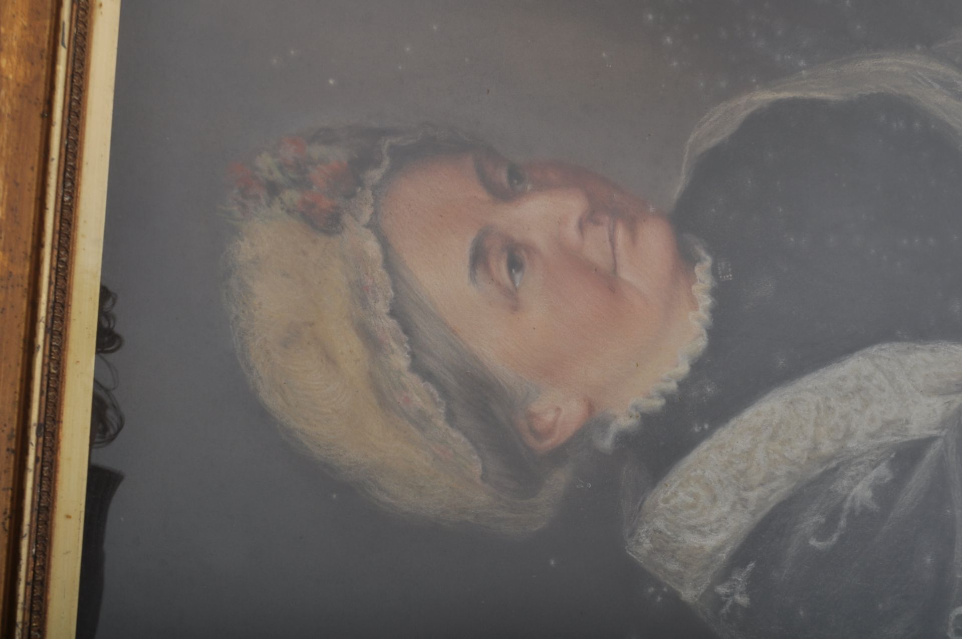 VICTORIAN FRAMED PASTEL PORTRAIT OF BETTY WYNELL - MAYOW - Image 6 of 6