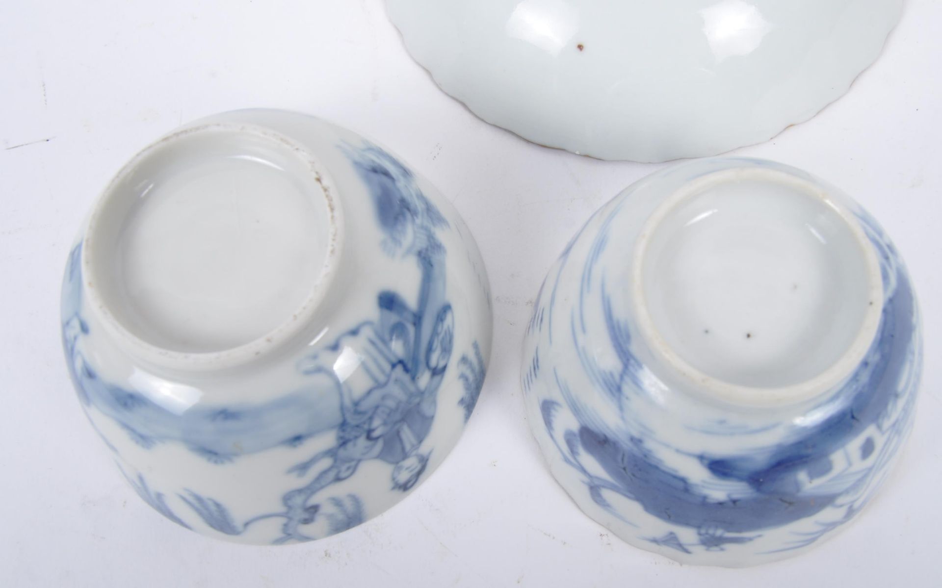 THREE 19TH CENTURY CHINESE BLUE & WHITE PORCELAIN BOWLS - Image 6 of 7
